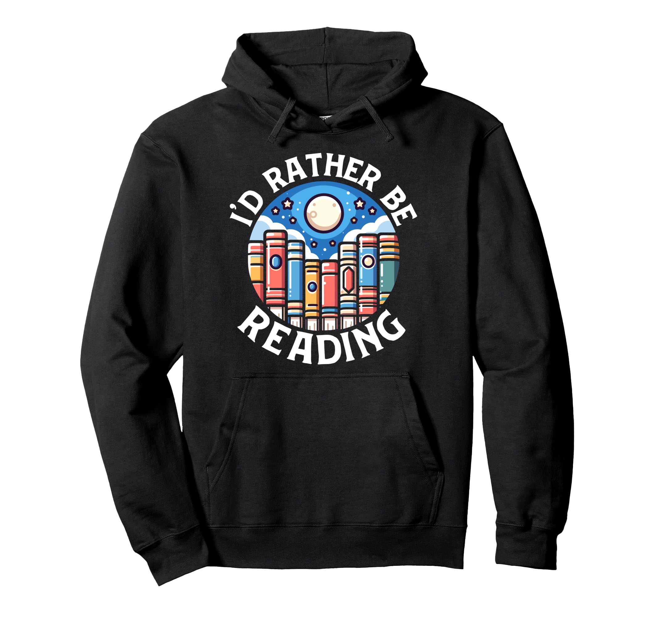 Reading Bookshelf Book Club Nerdy Hoodie - Fun Novelty Design Men Women - T-Shirt, Sweatshirt, Hoodie