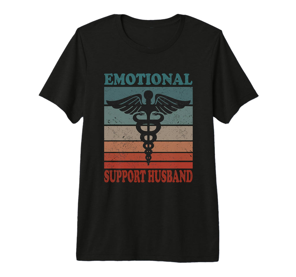 Emotional Support Husband Caring T-Shirt - Graphic Print for Adults - T-Shirt, Sweatshirt, Hoodie