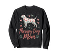 Therapy Dog Mom Floral Dog Sweatshirt - Casual Everyday Wear for Adults - T-Shirt, Sweatshirt, Hoodie