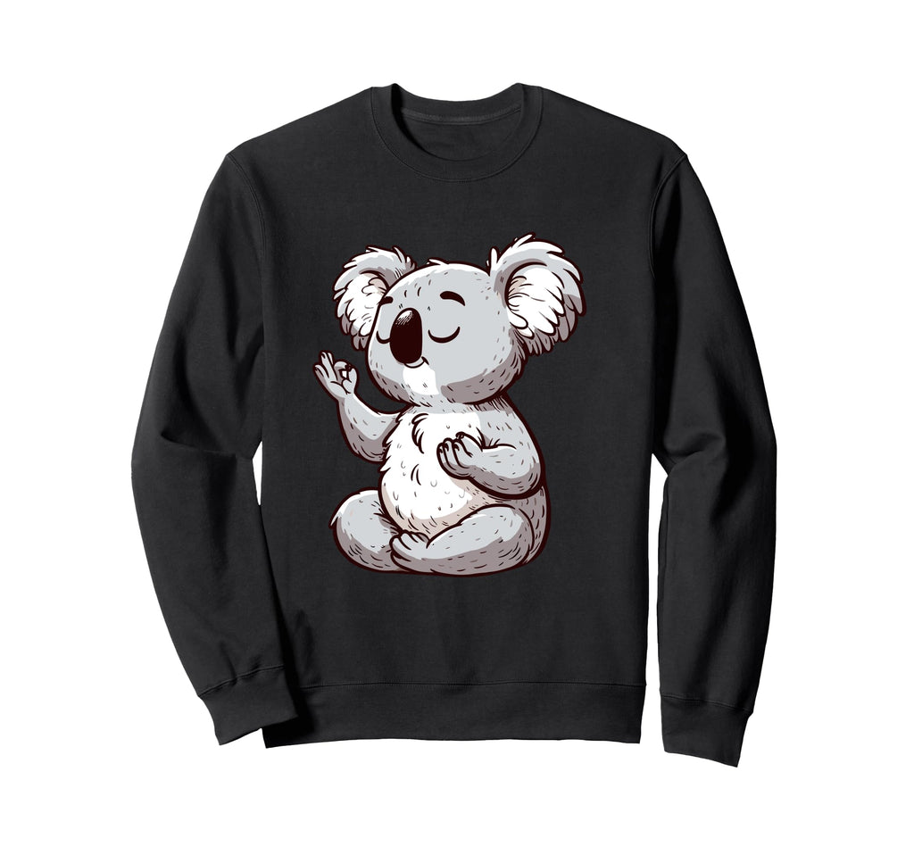 Meditation Koala Yoga Pose Relaxing Sweatshirt - Novelty Apparel Men Women - T-Shirt, Sweatshirt, Hoodie