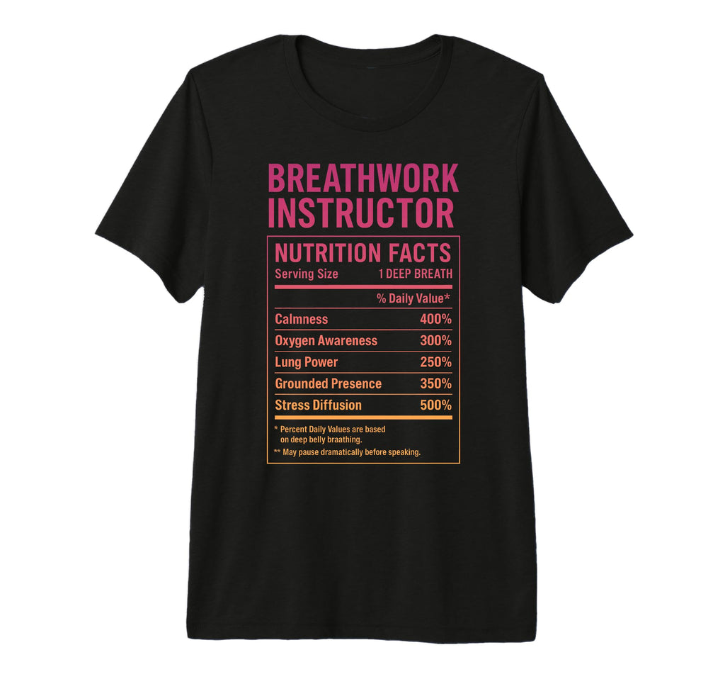 Breathwork Instructor Facts Tri Blend T-Shirt - Custom Art Print Unisex - T-Shirt, Sweatshirt, Hoodie