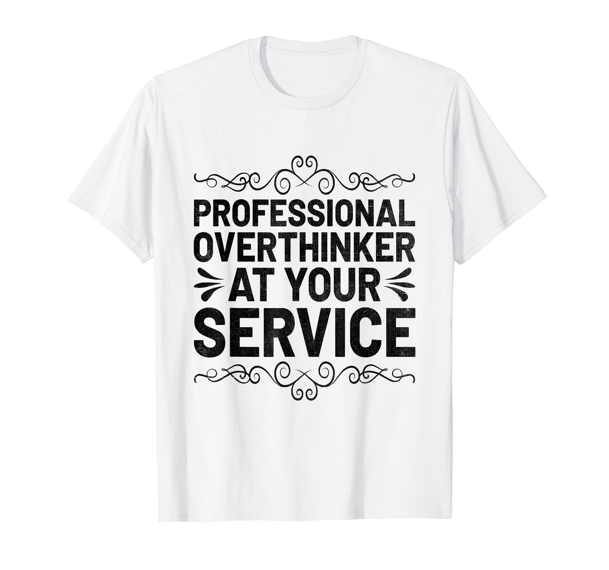 Overthinking Overthinker Funny T-Shirt - Aesthetic Graphic for Adults - T-Shirt, Sweatshirt, Hoodie