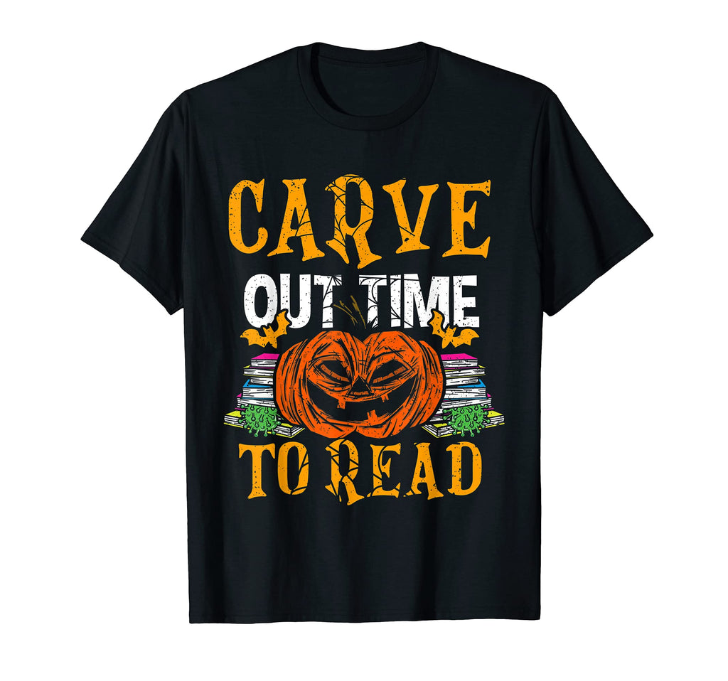 Carve Out Time To Read Halloween T-Shirt - Minimalist Print Men Women - T-Shirt, Sweatshirt, Hoodie