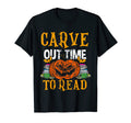Carve Out Time To Read Halloween T-Shirt - Minimalist Print Men Women - T-Shirt, Sweatshirt, Hoodie