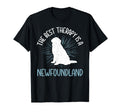 Best Therapy Is Newfoundland Dog T-Shirt - Fun Novelty Design Men Women - T-Shirt, Sweatshirt, Hoodie