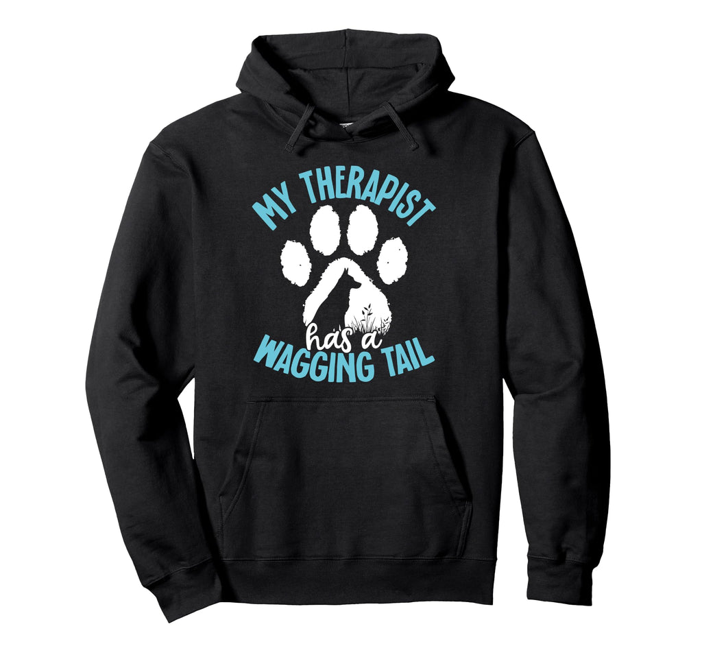 Therapy Service Dog Dog Owner Hoodie - Fun Novelty Design for Adults - T-Shirt, Sweatshirt, Hoodie