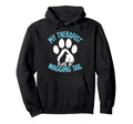 Therapy Service Dog Dog Owner Hoodie - Fun Novelty Design for Adults - T-Shirt, Sweatshirt, Hoodie