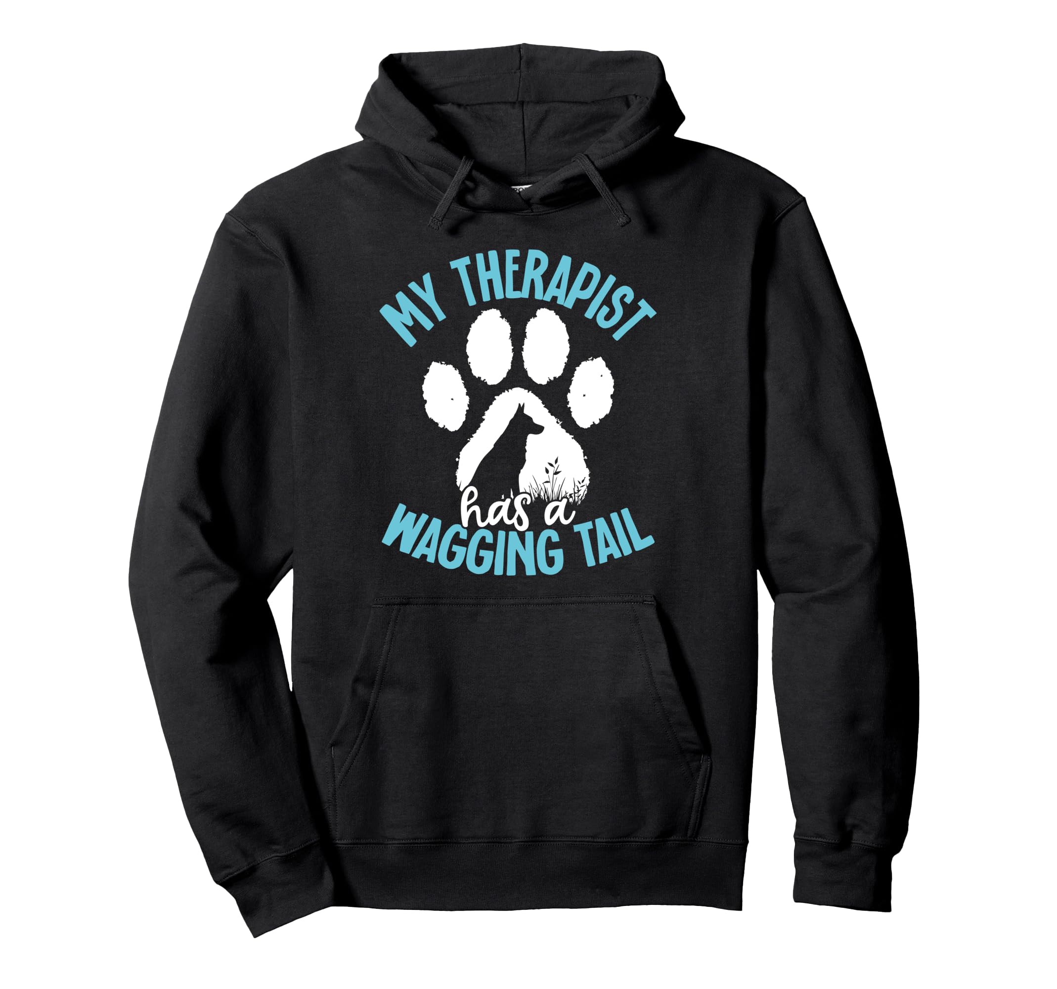 Therapy Service Dog Dog Owner Hoodie - Fun Novelty Design for Adults - T-Shirt, Sweatshirt, Hoodie