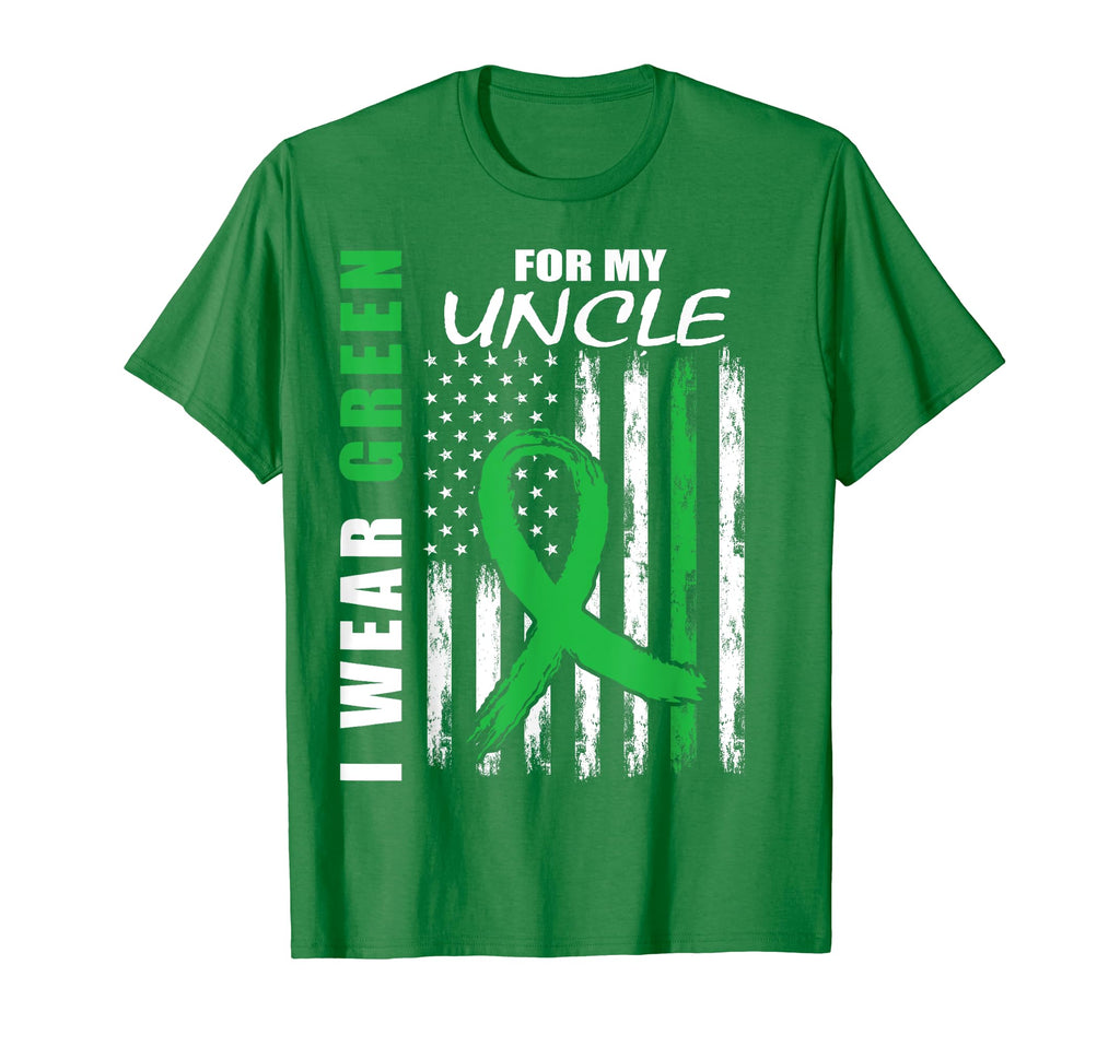 I Wear Green My Uncle Mental Health T-Shirt - Novelty Apparel for Adults - T-Shirt, Sweatshirt, Hoodie