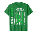 I Wear Green My Uncle Mental Health T-Shirt - Novelty Apparel for Adults - T-Shirt, Sweatshirt, Hoodie