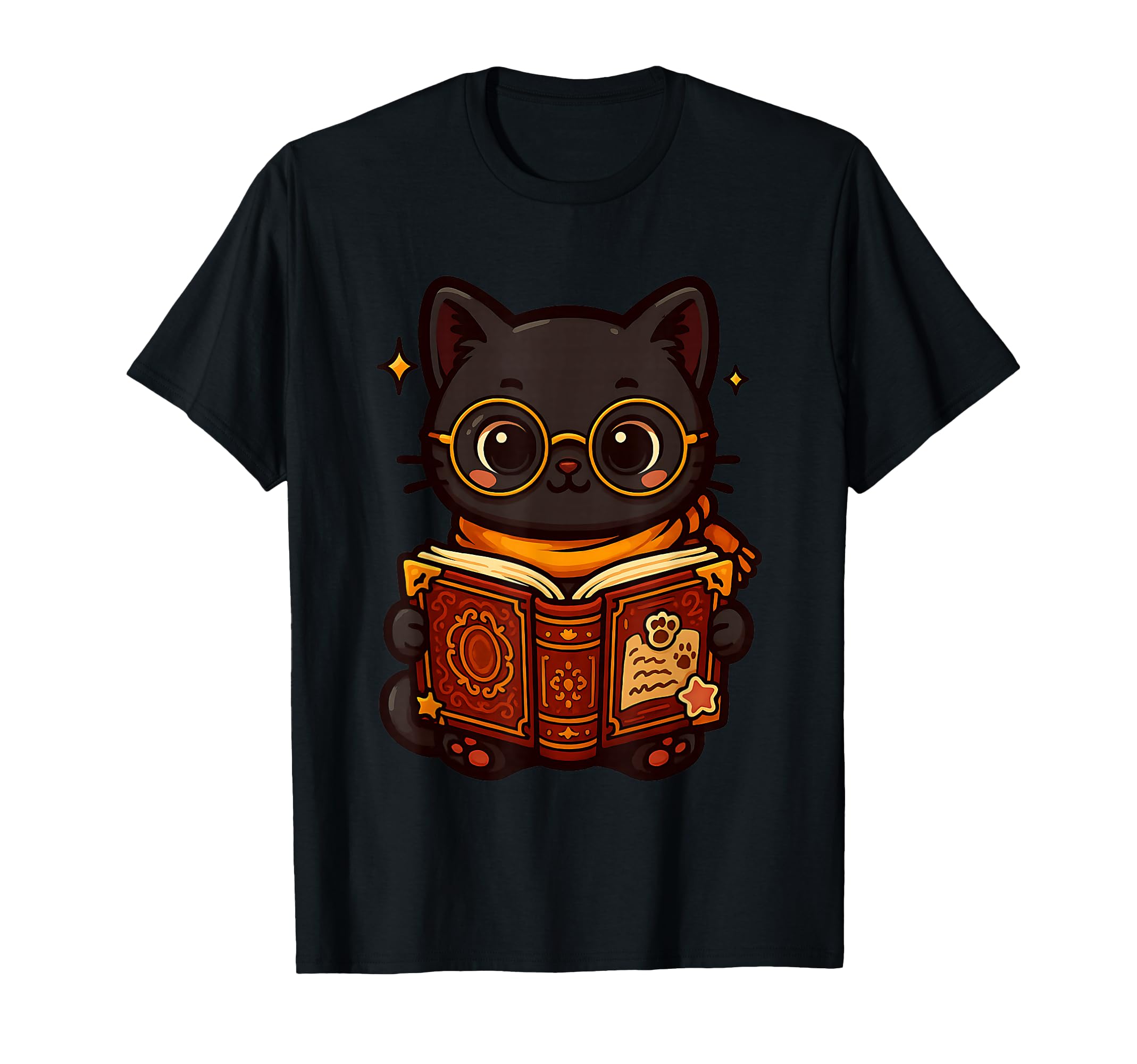 Cat Reading Book Nerd Kitty T-Shirt - Casual Everyday Wear for Adults - T-Shirt, Sweatshirt, Hoodie