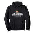 Abibliophobia Definition Funny Reading Hoodie - Graphic Print Men Women - T-Shirt, Sweatshirt, Hoodie