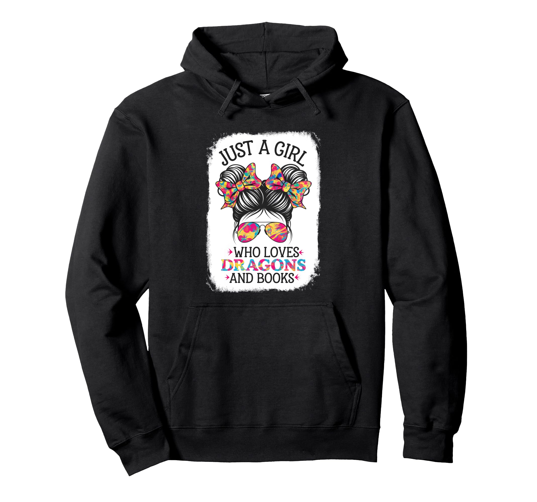 Just Who Loves Dragons And Books Hoodie - Casual Everyday Wear Unisex - T-Shirt, Sweatshirt, Hoodie