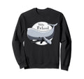 Funny Moby Richard White Whale Sweatshirt - Custom Art Print for Adults - T-Shirt, Sweatshirt, Hoodie