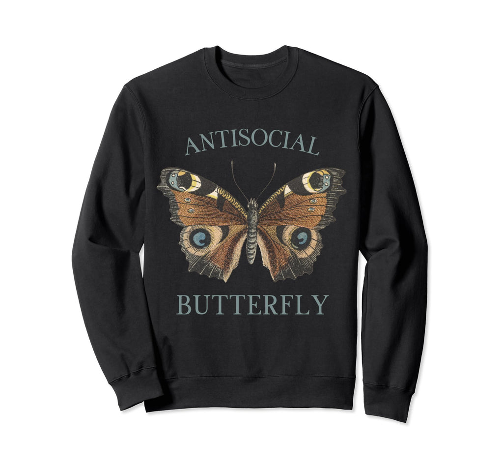 Fairy Grunge Fairycore Antisocial Sweatshirt - Custom Art Print for Adults - T-Shirt, Sweatshirt, Hoodie