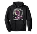 Overstimulated Moms Club Skeleton Messy Hoodie - Unique Graphic for Adults - T-Shirt, Sweatshirt, Hoodie