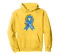 Me Cfs Awareness Warrior Blue Ribbon Hoodie - Casual Everyday Wear Unisex - T-Shirt, Sweatshirt, Hoodie
