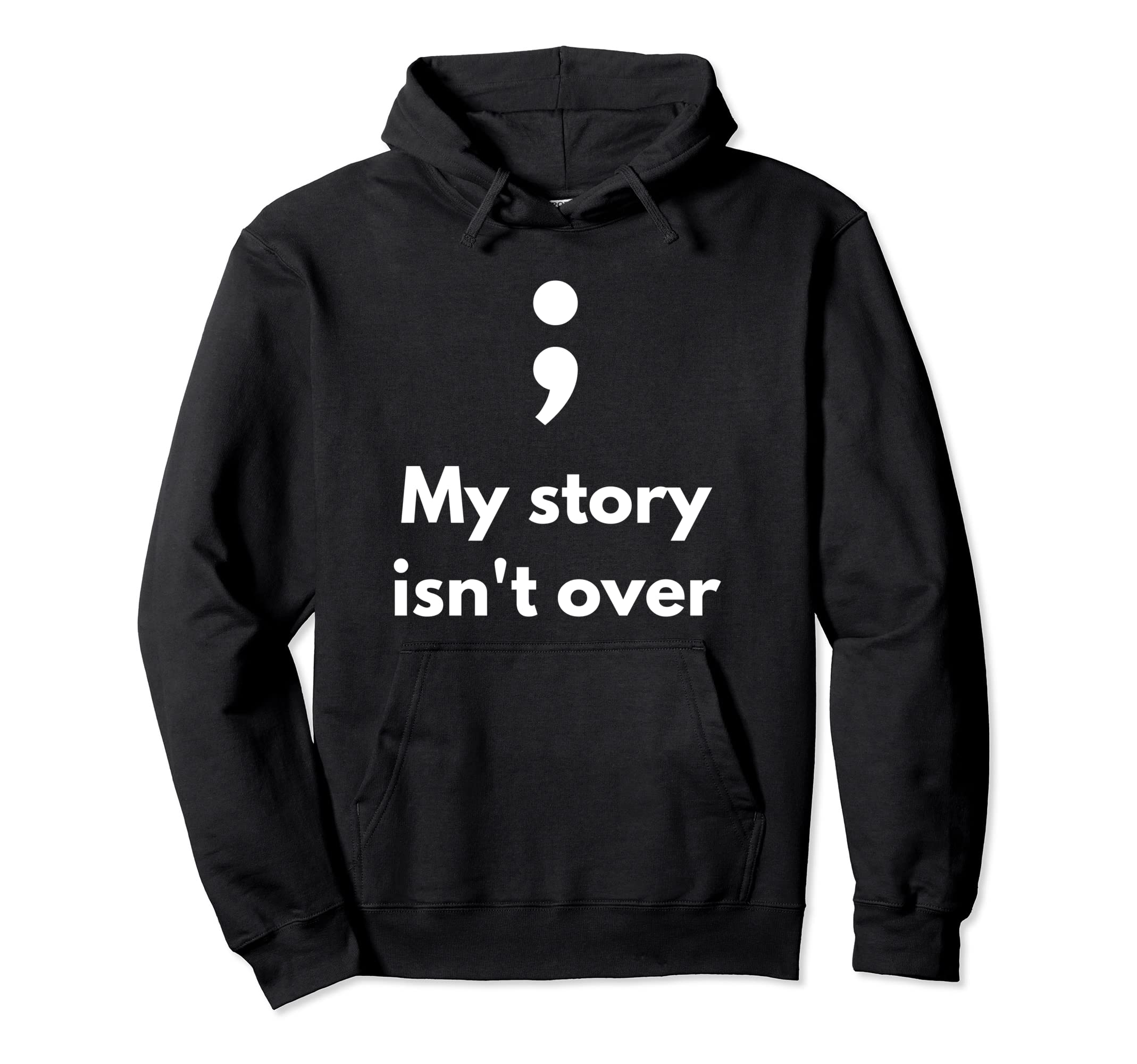 Its Okay Not To Be Okay Semicolon Hoodie - Minimalist Print Men Women - T-Shirt, Sweatshirt, Hoodie