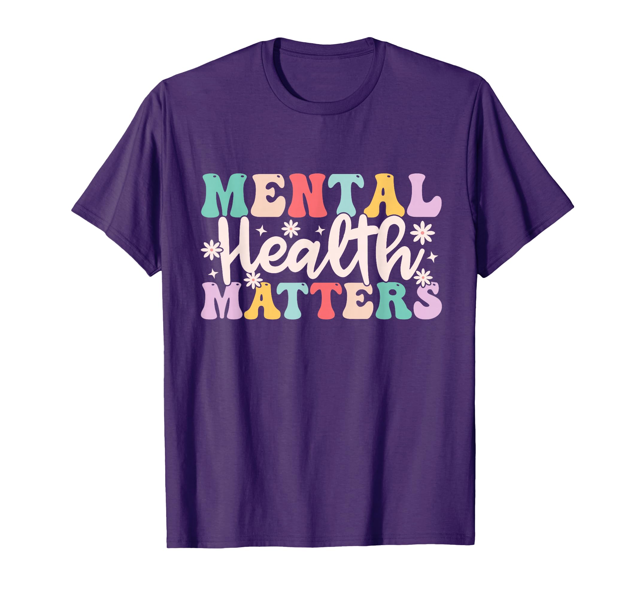 Mental Health Matters Groovy Mental T-Shirt - Trendy Graphic for Adults - T-Shirt, Sweatshirt, Hoodie