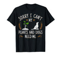 Plants And Dog Lover Gardener Funny T-Shirt - Custom Art Print Unisex - T-Shirt, Sweatshirt, Hoodie