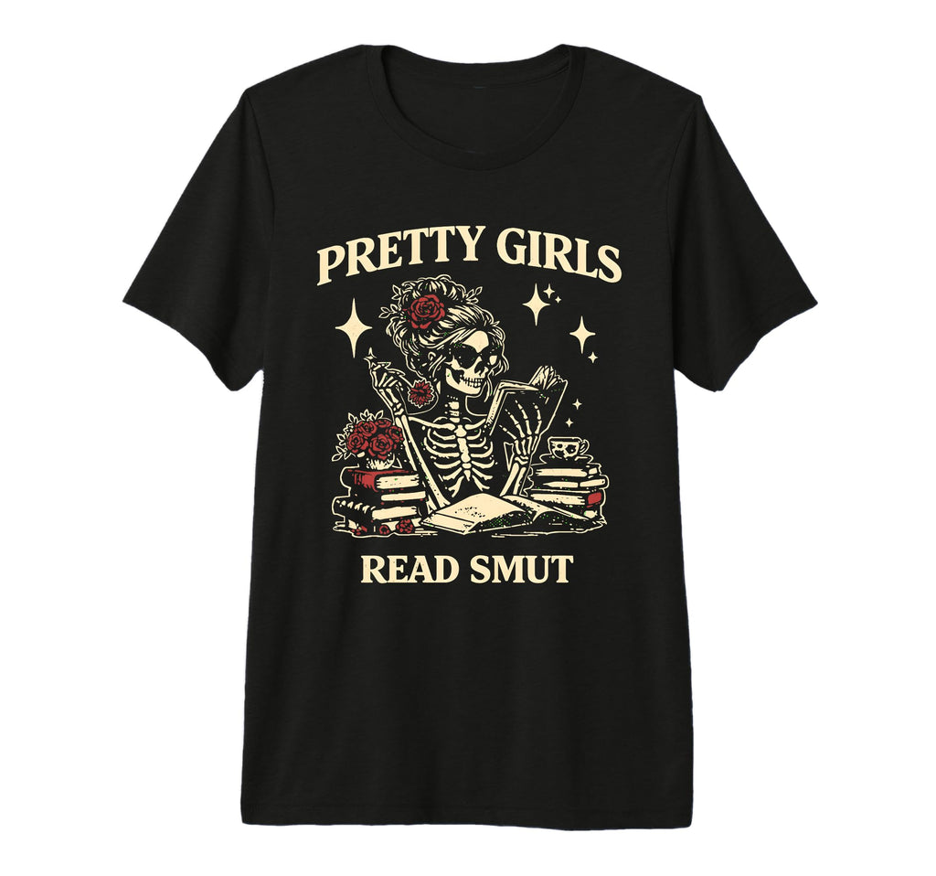 Pretty Read Smut Dark Romance T-Shirt - Aesthetic Graphic for Adults - T-Shirt, Sweatshirt, Hoodie