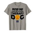 Proud Dad Therapy Dog Paw Trophy Mens T-Shirt - Unique Graphic for Adults - T-Shirt, Sweatshirt, Hoodie