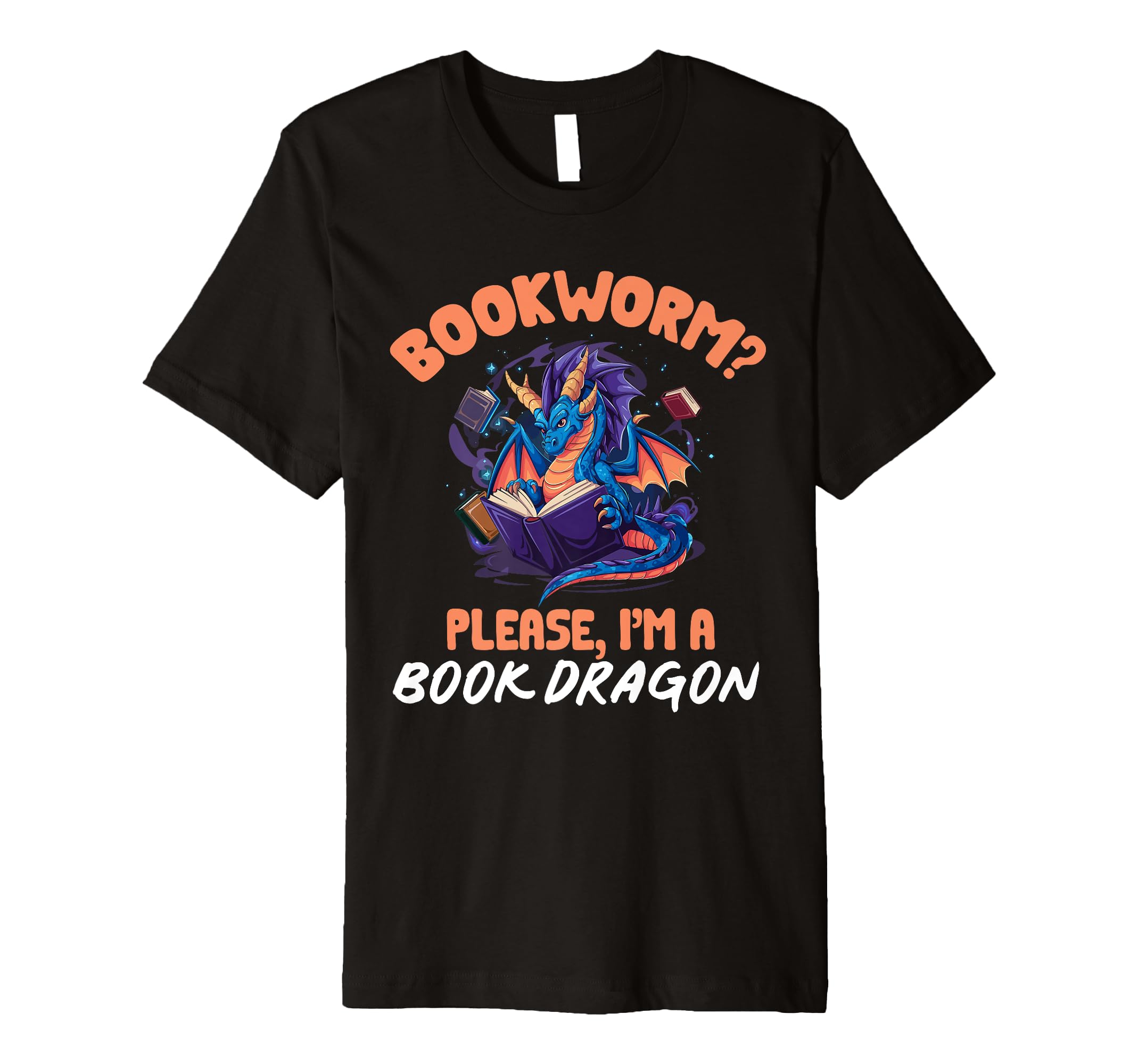 Im Book Drogon Bookworm Dragon Reading T-Shirt - Unique Graphic for Adults - T-Shirt, Sweatshirt, Hoodie