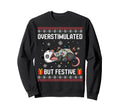 Overstimulated But Festive Possum Sweatshirt - Fun Novelty Design Men Women - T-Shirt, Sweatshirt, Hoodie