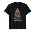All Booked Book Lovers Tree Books X Mas T-Shirt - Custom Art Print Unisex - T-Shirt, Sweatshirt, Hoodie