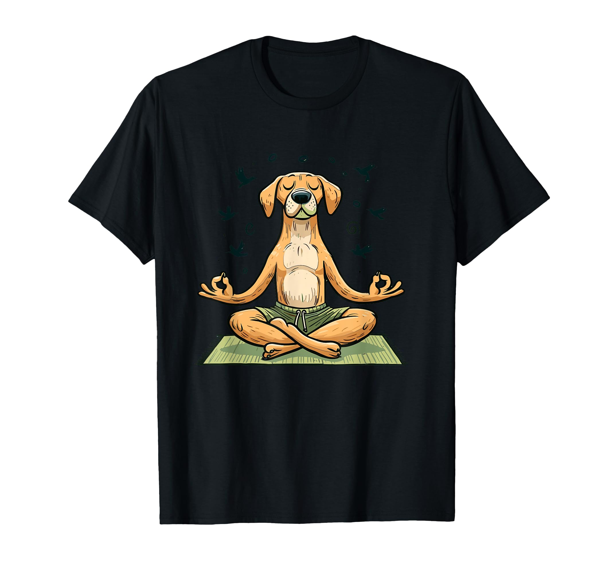 Meditation Dog Yoga Pose Relaxing T-Shirt - Casual Everyday Wear Men Women - T-Shirt, Sweatshirt, Hoodie