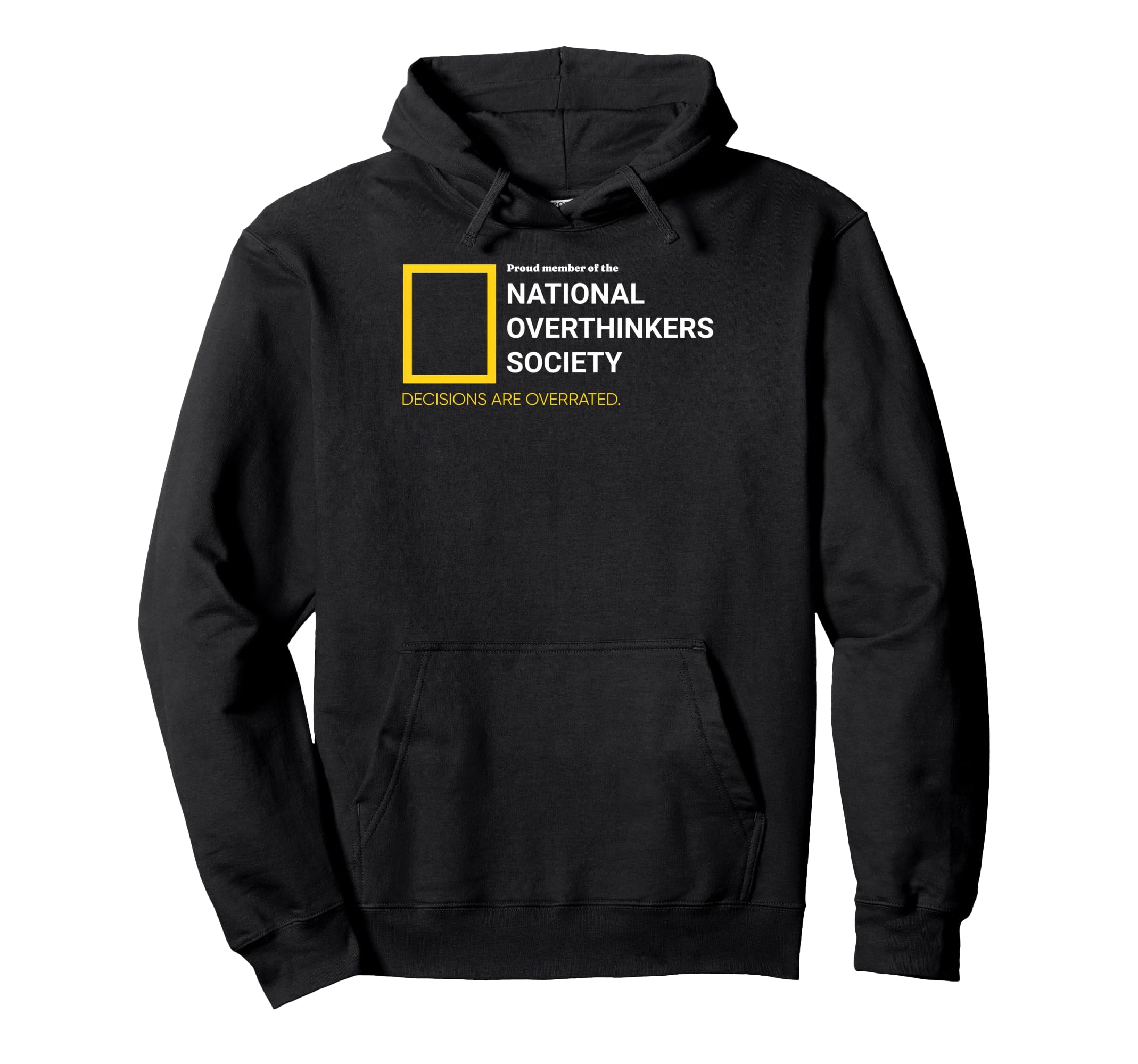 National Overthinkers Society Hoodie - Streetwear Style for Adults - T-Shirt, Sweatshirt, Hoodie