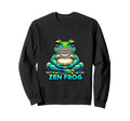 Peaceful Meditation Amphibian Sweatshirt - Unique Graphic Men Women - T-Shirt, Sweatshirt, Hoodie