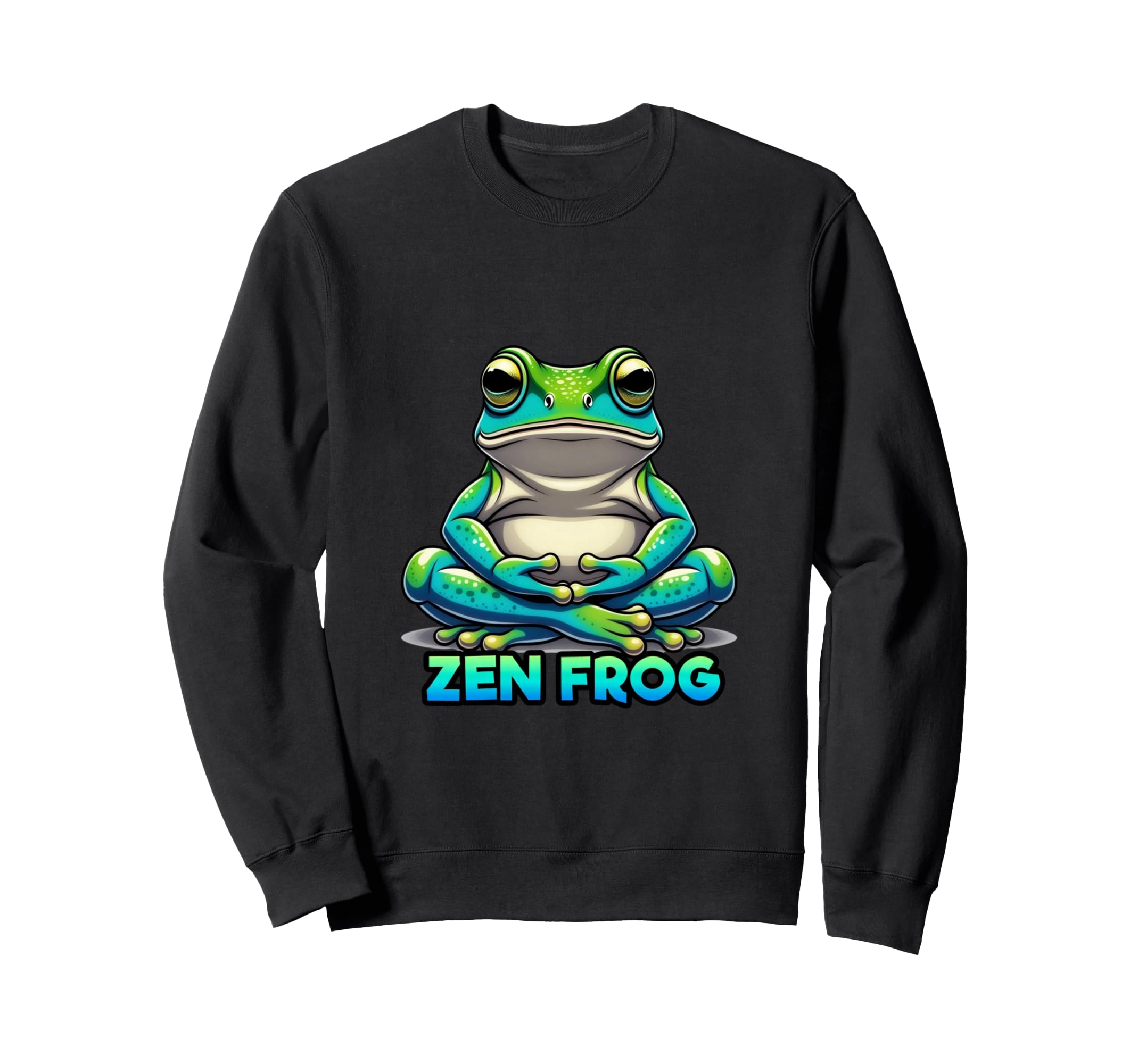 Peaceful Meditation Amphibian Sweatshirt - Unique Graphic Men Women - T-Shirt, Sweatshirt, Hoodie