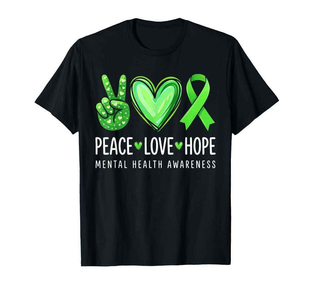 Mental Health Matters Peace Love Mental T-Shirt - Trendy Graphic Men Women - T-Shirt, Sweatshirt, Hoodie
