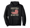 Emotional Support Human Do Not Pet Hoodie - Graphic Print for Adults - T-Shirt, Sweatshirt, Hoodie