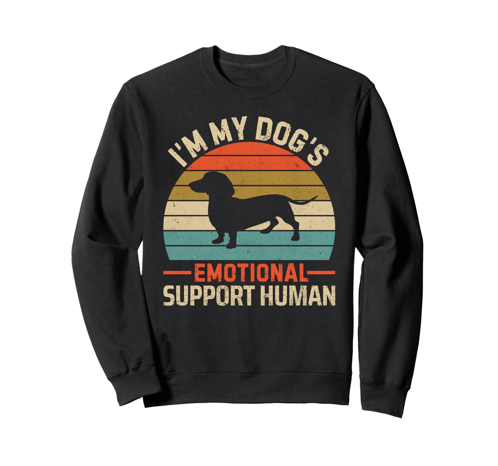 Im My Dogs Emotional Support Human Sweatshirt - Graphic Print Unisex - T-Shirt, Sweatshirt, Hoodie