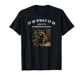 Smoking Raccoon Overstimulation T-Shirt - Aesthetic Graphic Unisex - T-Shirt, Sweatshirt, Hoodie