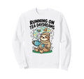 Running Tea Daydreams Bookish Sloth Sweatshirt - Minimalist Print Unisex - T-Shirt, Sweatshirt, Hoodie