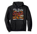 My Body And Spirit Coffee Anxiety Hoodie - Fun Novelty Design Men Women - T-Shirt, Sweatshirt, Hoodie