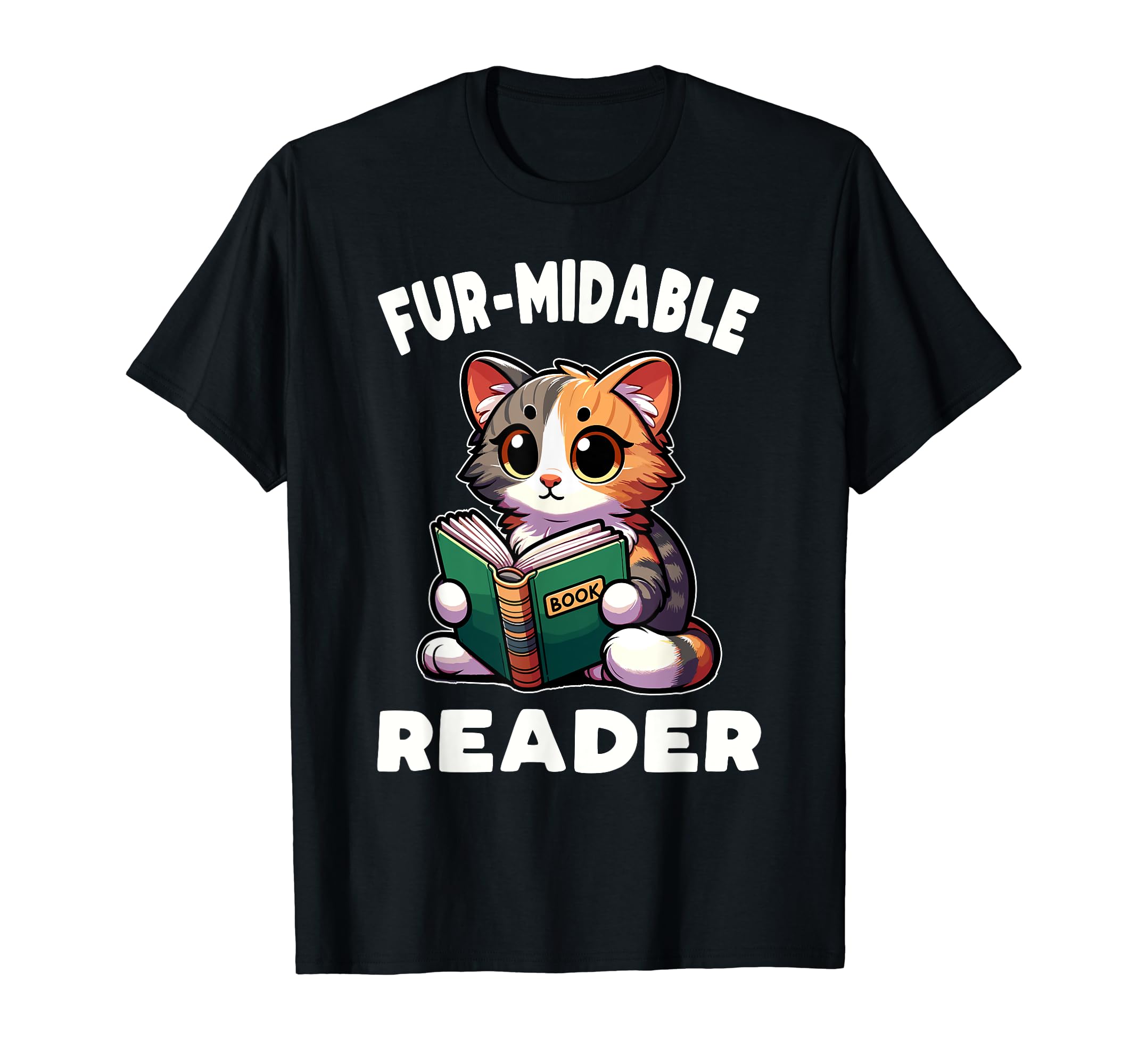 Reading Book Cat Library Reading T-Shirt - Fun Novelty Design for Adults - T-Shirt, Sweatshirt, Hoodie