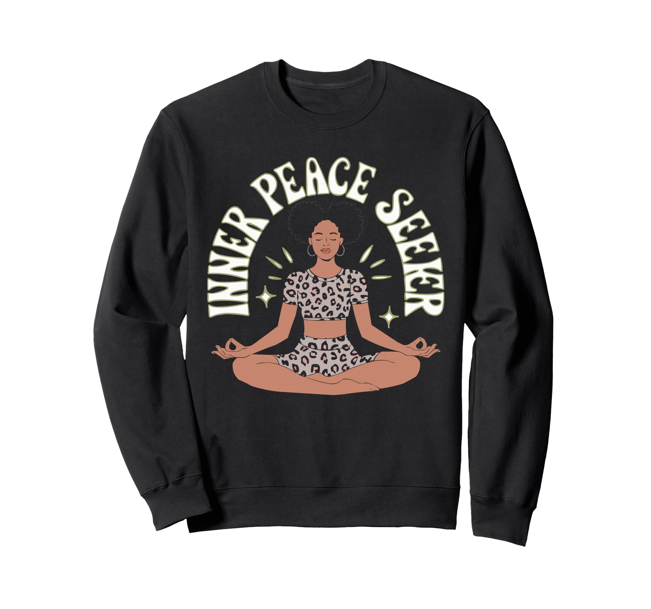 Spiritual Seeker Meditation Reiki Sweatshirt - Graphic Print Men Women - T-Shirt, Sweatshirt, Hoodie