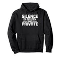 Antisocial Silence Is Golden And Private Hoodie - Custom Art Print Unisex - T-Shirt, Sweatshirt, Hoodie