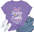 Easter Shirts for Women Happy Easter T-Shirt Rabbit Ear Egg Print Tee Tops Unisex T-shirt, Sweatshirt, Hoodie, Long Sleeve Tee - T-Shirt, Sweatshirt, Hoodie