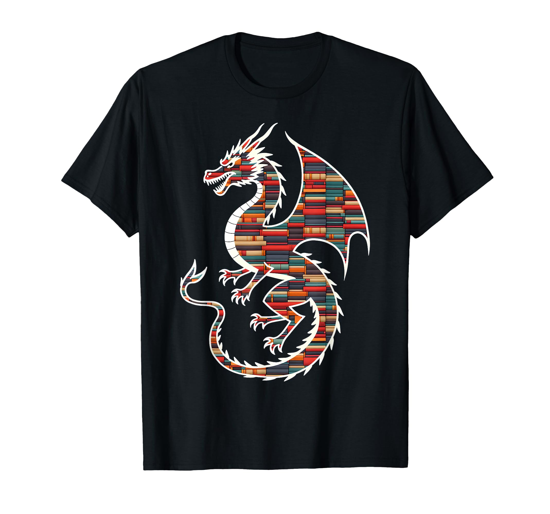 Book Lover Bookworm Reading Books Dragon T-Shirt - Trendy Graphic Unisex - T-Shirt, Sweatshirt, Hoodie