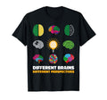 Different Brains Autism Awareness T-Shirt - Streetwear Style for Adults - T-Shirt, Sweatshirt, Hoodie