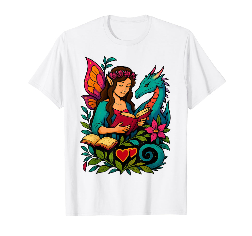 Romantasy Faerie And Dragon Bookish Fae T-Shirt - Trendy Graphic Men Women - T-Shirt, Sweatshirt, Hoodie