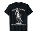 Hold Partner Im Overstimulated Dinosaur T-Shirt - Aesthetic Graphic Unisex - T-Shirt, Sweatshirt, Hoodie