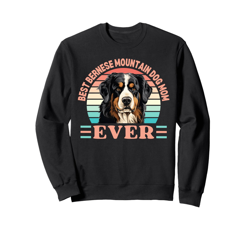 Best Bernese Mountain Dog Mom Sweatshirt - Aesthetic Graphic for Adults - T-Shirt, Sweatshirt, Hoodie