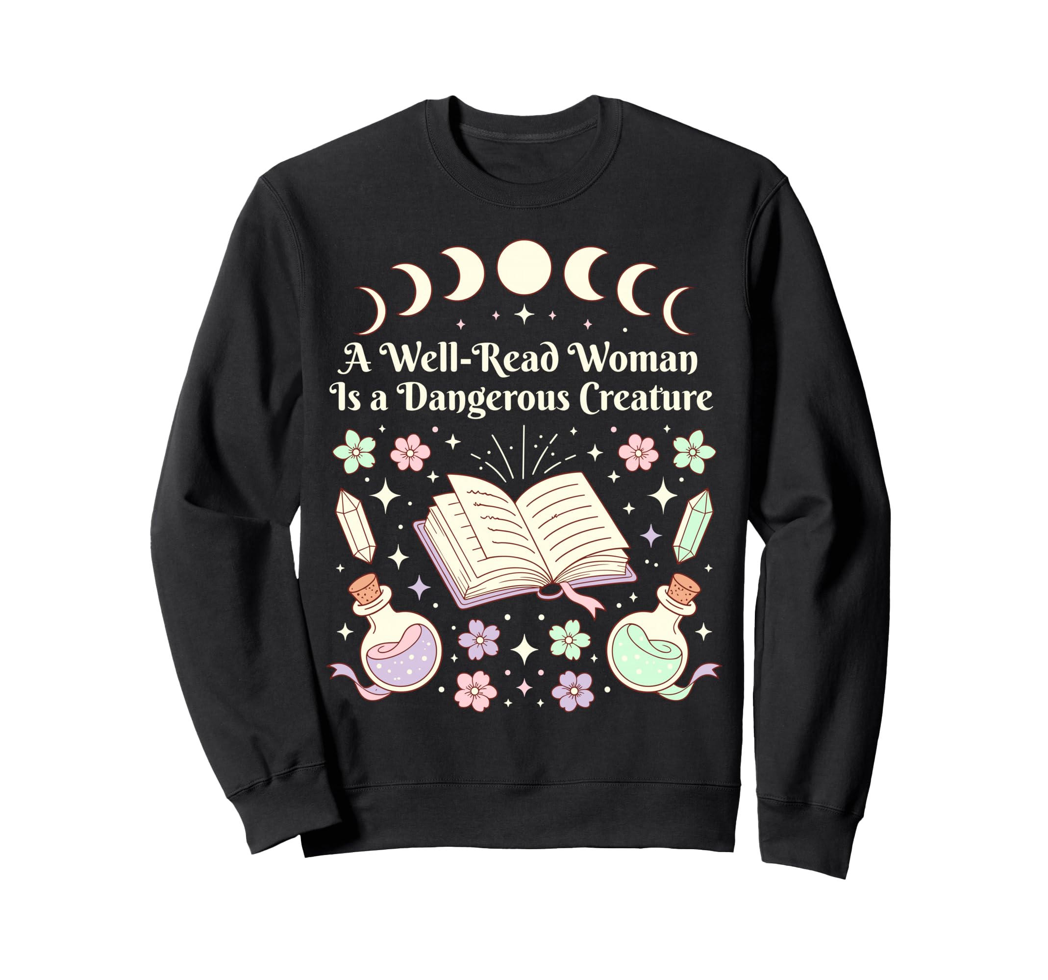 Well Read Literature Celestial Sweatshirt - Aesthetic Graphic Men Women - T-Shirt, Sweatshirt, Hoodie