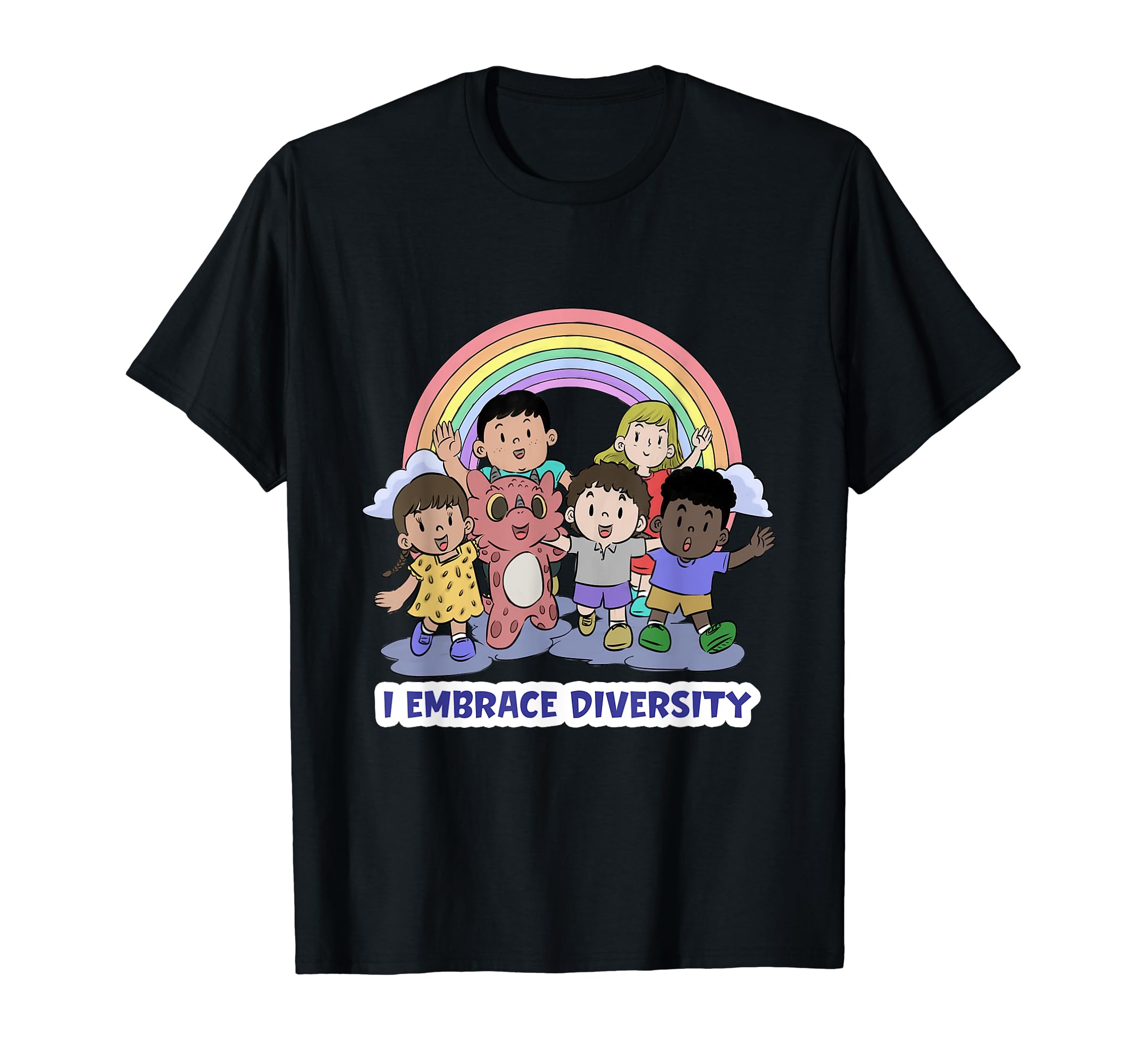 I Embrace Diversity My Dragon Books T-Shirt - Aesthetic Graphic Men Women - T-Shirt, Sweatshirt, Hoodie